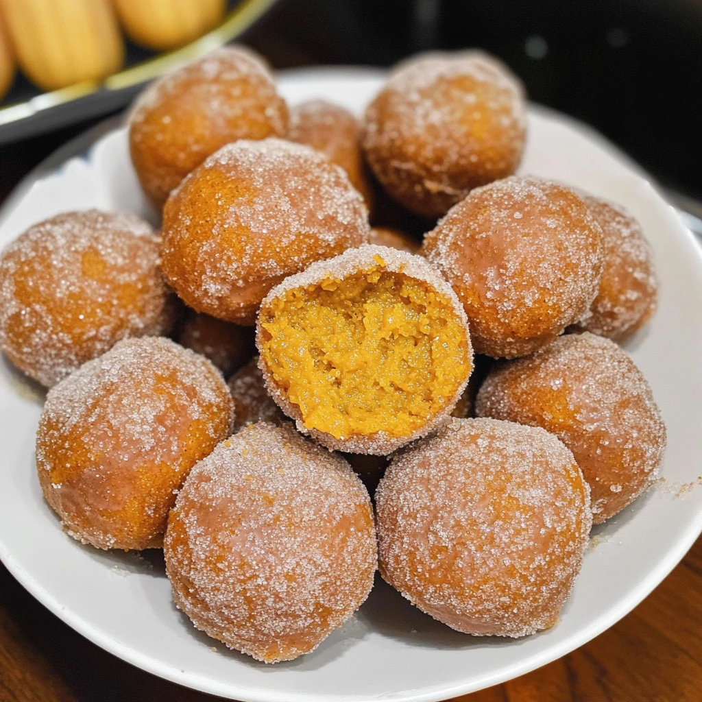 Pumpkin Donut Holes 10 Minutes Easy Delicious