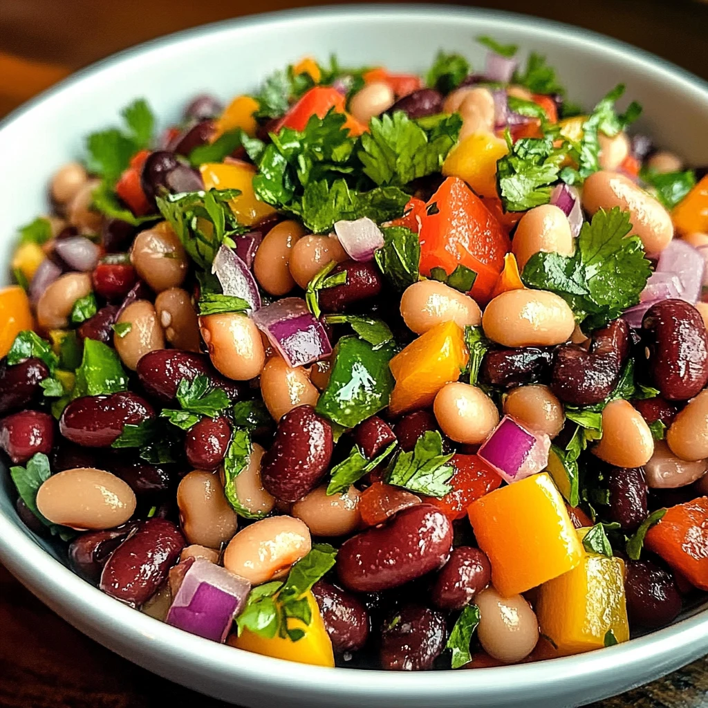 Rainbow Bean Salad 5 Ingredients Easy Delicious