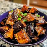 Sticky Garlic Eggplant 4 Servings Easy Delicious