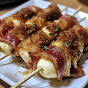 Sweet and Savory Bacon Mozzarella Poppers 15 Minutes Easy Delicious