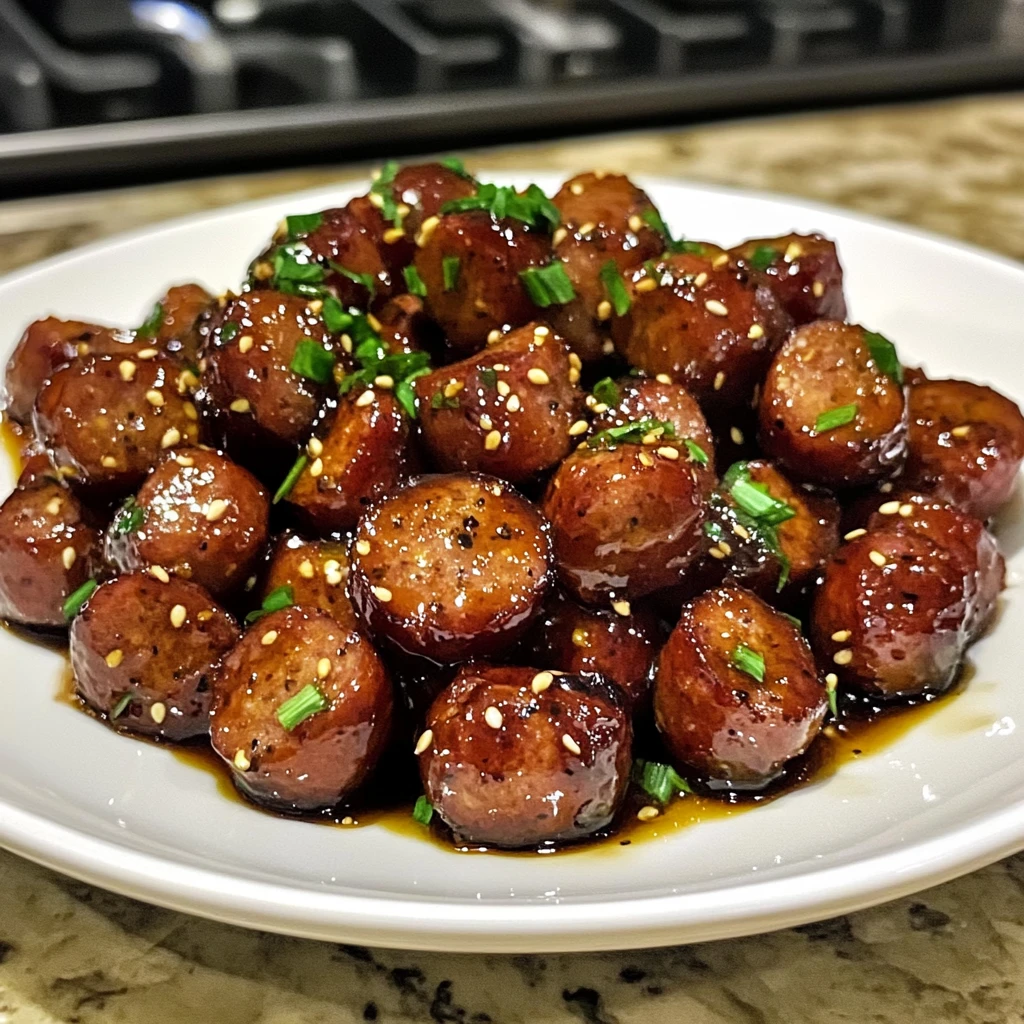 Sweet and Spicy Glazed Sausage Bites 30 Minutes Ultimate Delicious