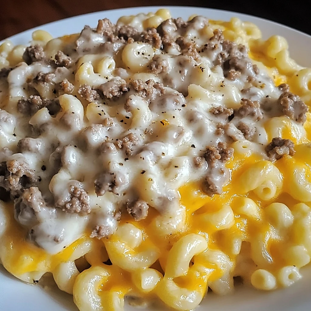 Tender Ranch Beef and Cheddar Macaroni Melt 30 Minutes Easy Delicious