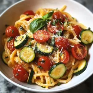 Tomato Zucchini Pasta 30 Minutes Easy Delicious