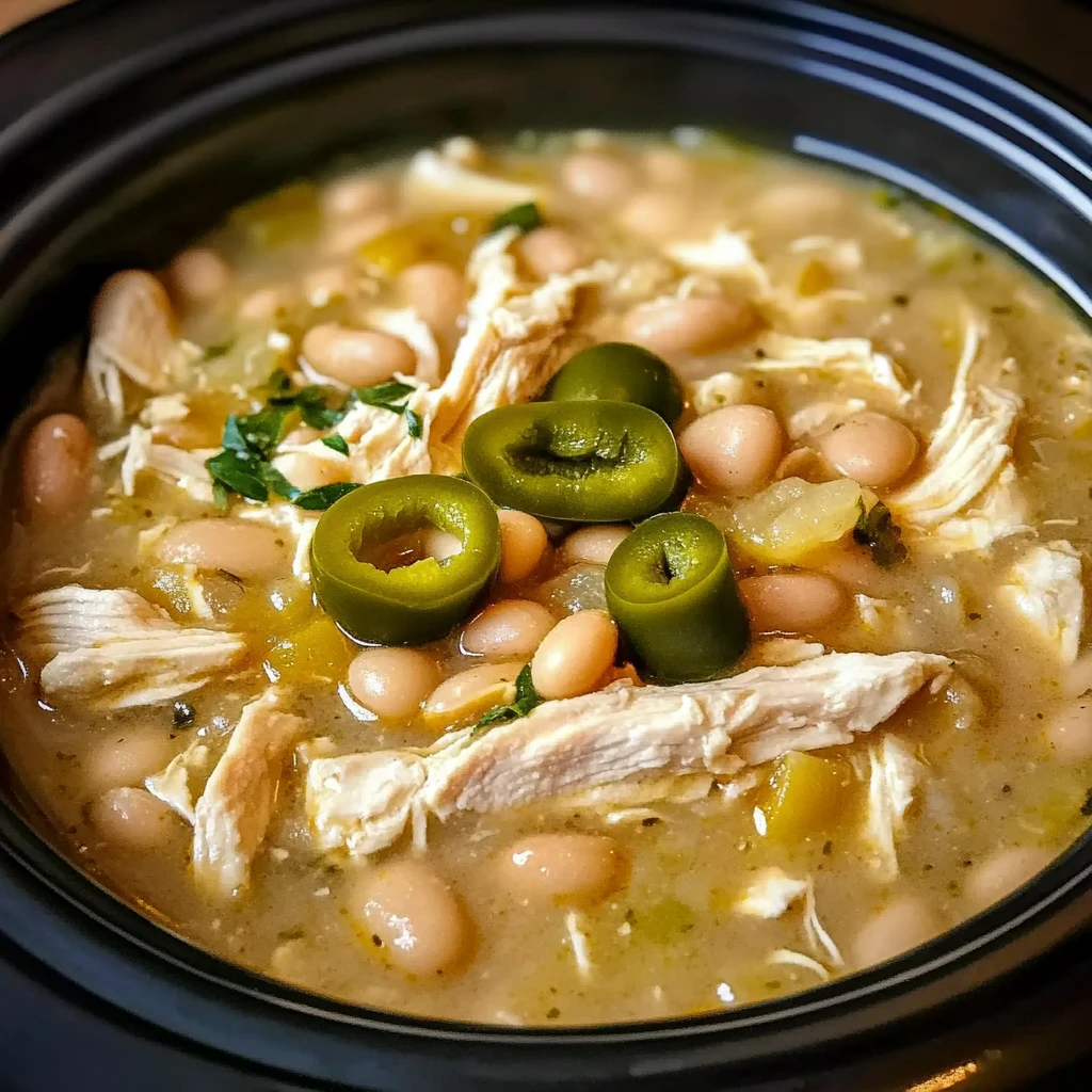 White Chicken Chili Crockpot 7 Ingredients Easy Delicious