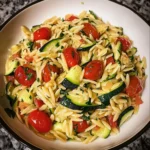 Zucchini Orzo 4 Ingredients Easy Delicious