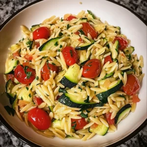 Zucchini Orzo 4 Ingredients Easy Delicious
