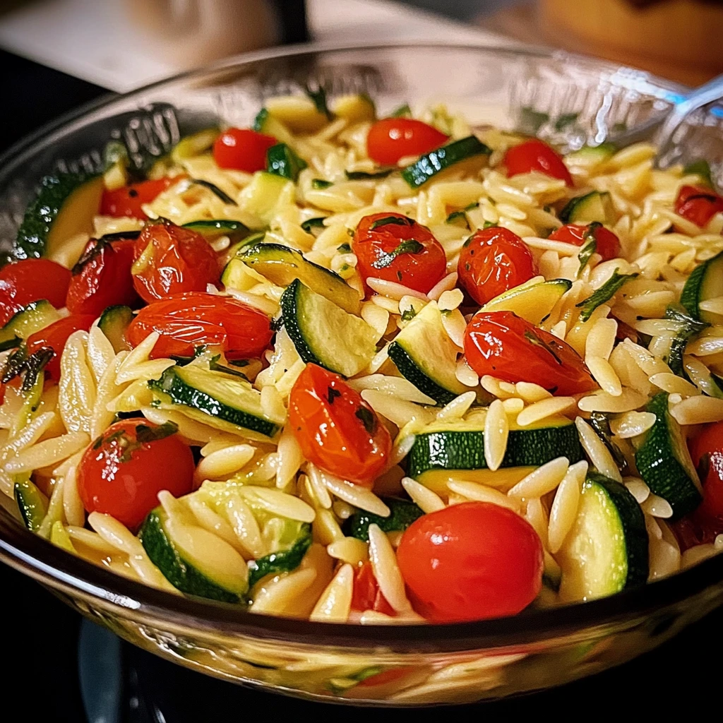Zucchini Orzo 4 Ingredients Easy Delicious