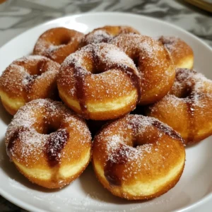 2 Ingredient Air Fryer Donut 8 Minutes Easy Delicious