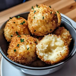 Air Fryer Cheesy Mashed Potato Balls 12 Ingredients Easy Delicious