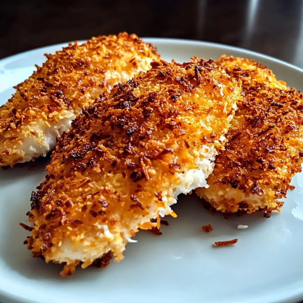Air Fryer Coconut Crusted Chicken 15 Minutes Easy Delicious