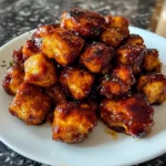 Air Fryer Honey BBQ Chicken Bites 10 Minutes Amazing