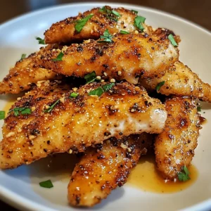 Air Fryer Honey Butter Garlic Chicken Tenders 10 Minutes Amazing