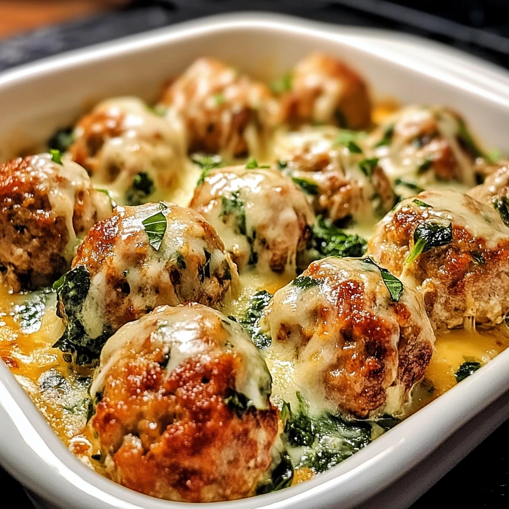 Creamy Baked Chicken Ricotta Meatballs 30 Minutes Easy Delicious