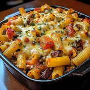 Baked Ziti with Roasted Vegetables 30 Minutes Easy Delicious