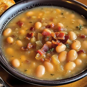 Bean with Bacon Soup 5 Steps Ultimate Delicious