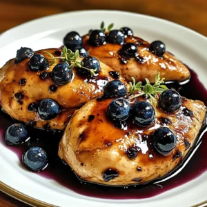 Blueberry Thyme Chicken 4 Ingredients Easy Delicious