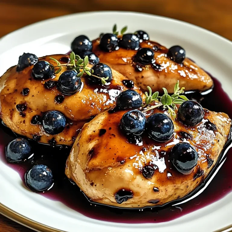 Blueberry Thyme Chicken 4 Ingredients Easy Delicious