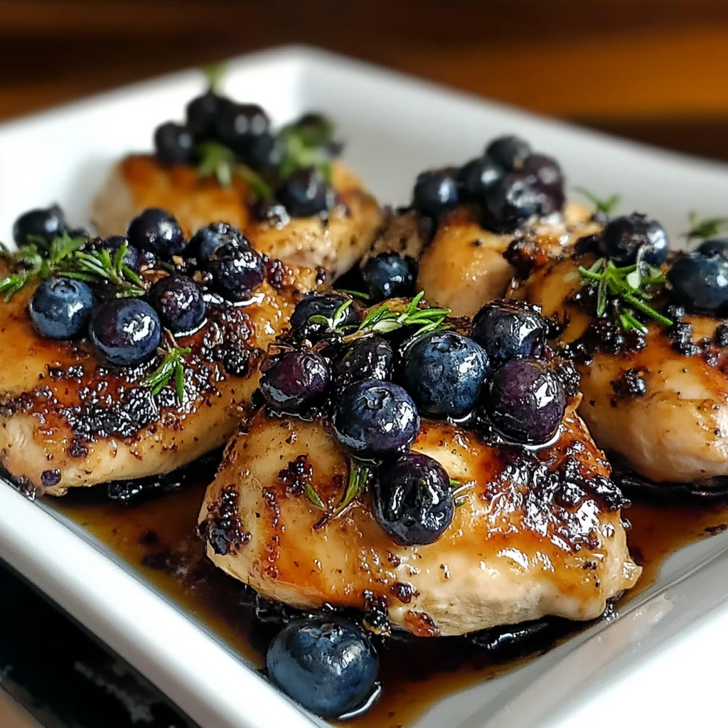 Blueberry Thyme Chicken 4 Ingredients Easy Delicious