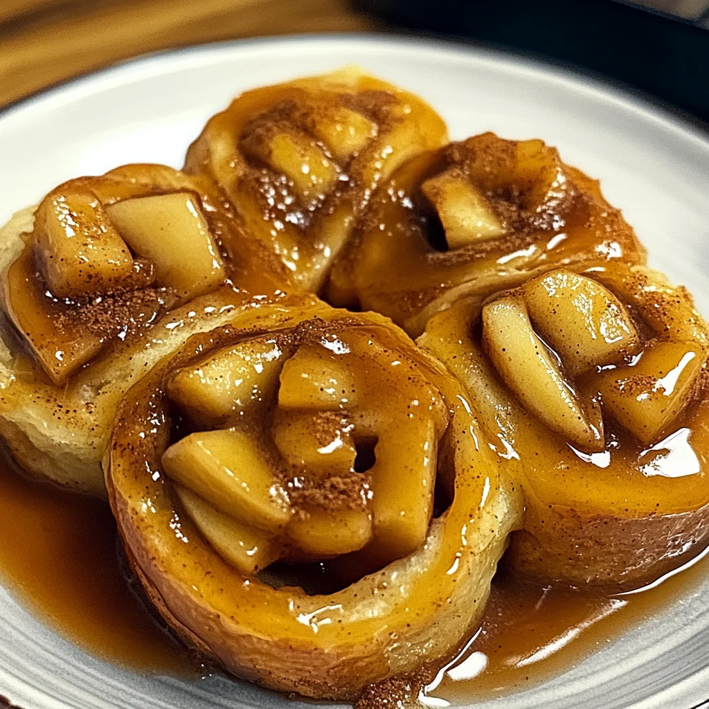 Caramel Apple Cinnamon Rolls 7 Ingredients Perfectly Delicious
