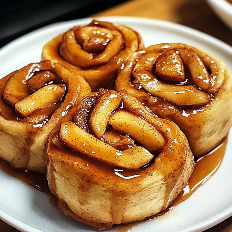 Caramel Apple Cinnamon Rolls 7 Ingredients Perfectly Delicious