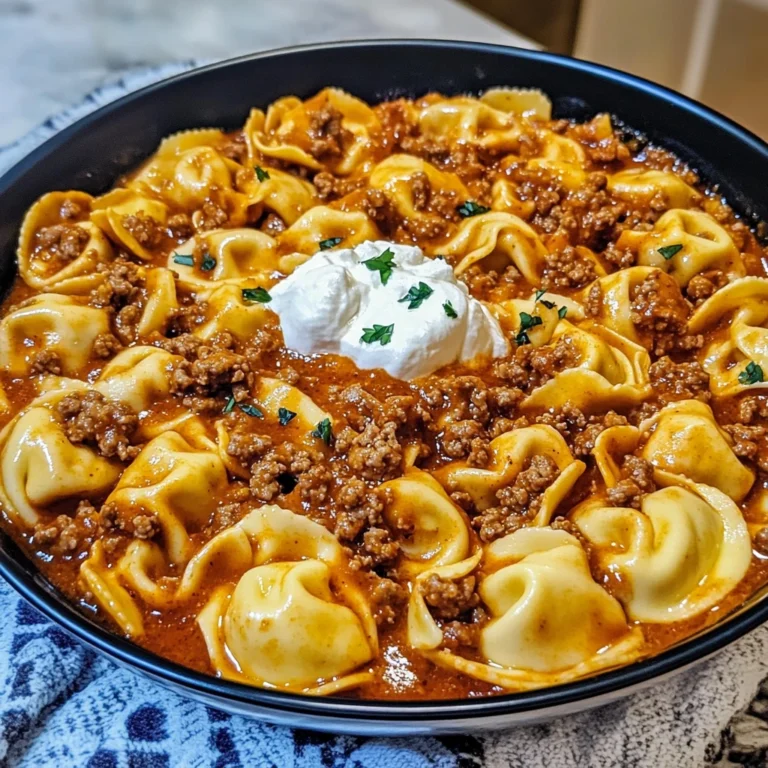 Cheesy Beef Enchilada Tortellini 30 Minutes Easy Delicious