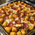 Cheesy Pizza Tot Casserole 30 Minutes Ultimate Delicious