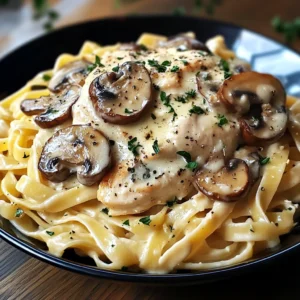 Chicken Mushroom Alfredo 30 Minutes Easy Delicious