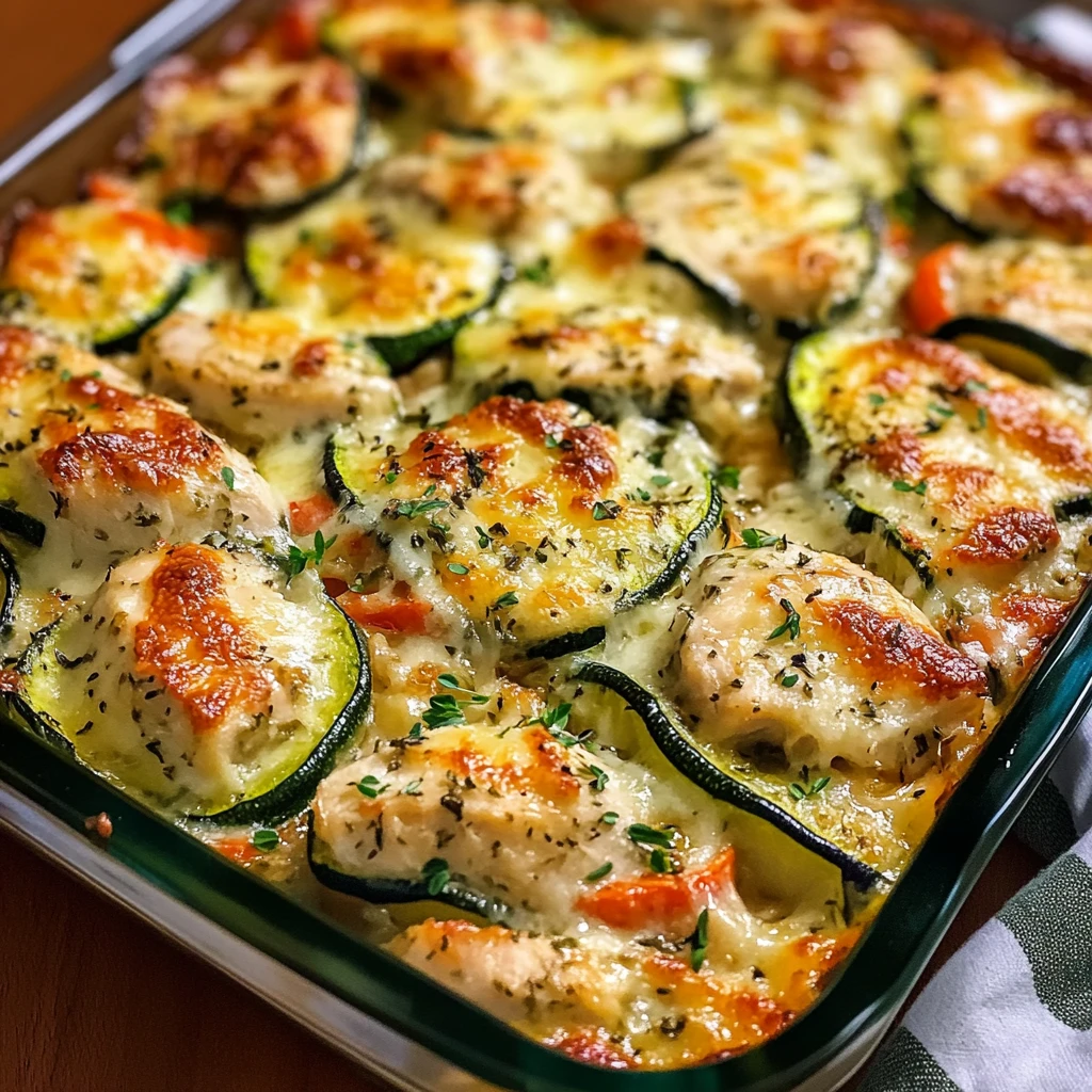 Chicken Zucchini Bake 4 Servings Easy Delicious