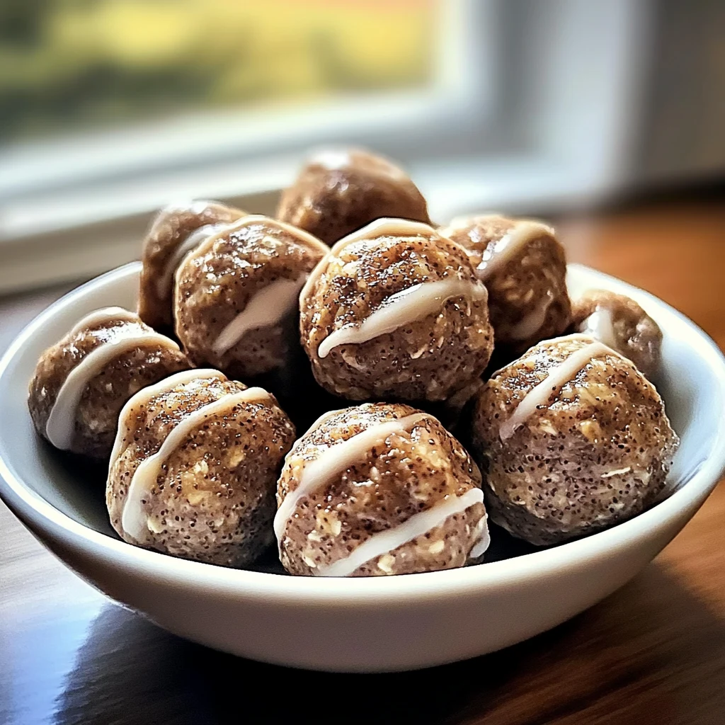 Cinnamon Roll Protein Bites 4 Servings Easy Delicious