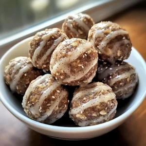 Cinnamon Roll Protein Bites 4 Servings Easy Delicious