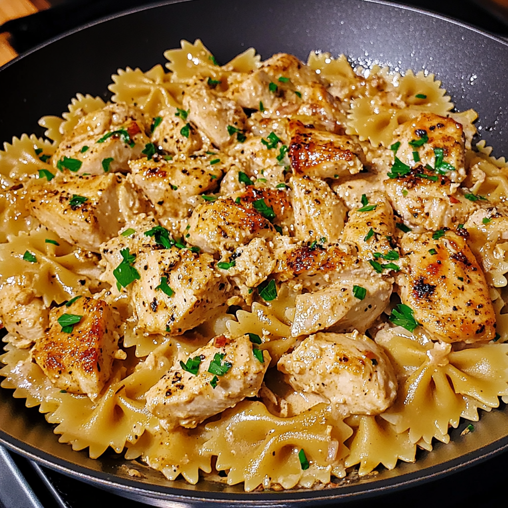 Creamy Cajun Chicken Bowtie Pasta Skillet 30 Minutes Easy Delicious