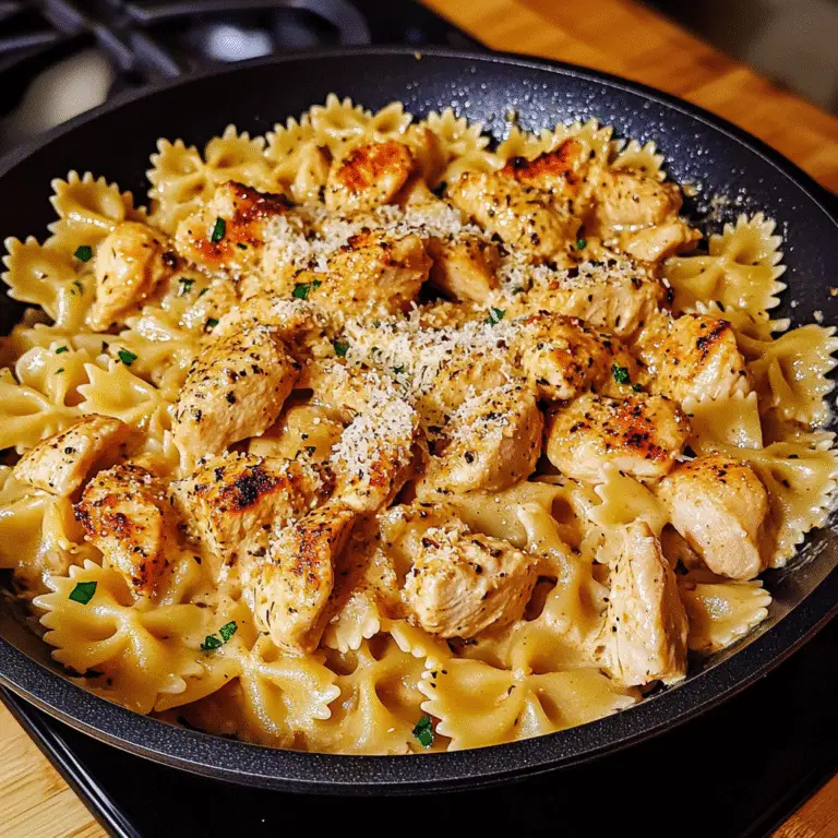 Creamy Cajun Chicken Bowtie Pasta Skillet 30 Minutes Easy Delicious
