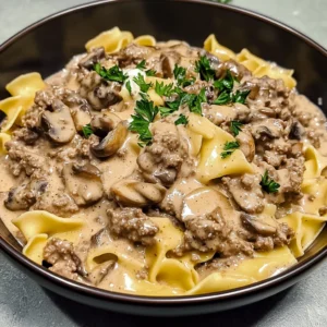 Creamy Ground Beef Stroganoff 30 Minutes Easy Delicious