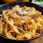 Creamy Italian Sausage Fettuccine Pasta 30 Minutes Easy Delicious