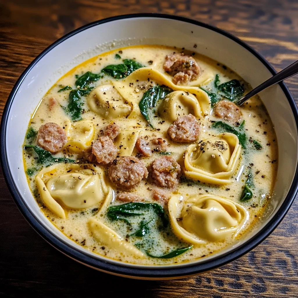 Creamy Sausage Tortellini Soup 30 Minutes Easy Delicious