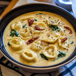 Creamy Tuscan Garlic Tortellini Soup 30 Minutes Easy Delicious