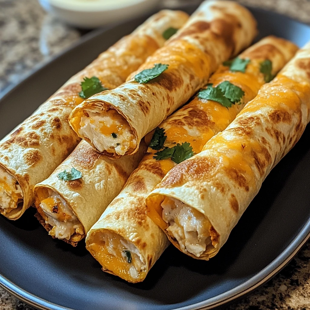 Crispy Chicken Taquitos 30 Minutes Easy Delicious