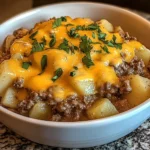 Crock-Pot Hamburger Potato Casserole 4 Servings Easy Delicious