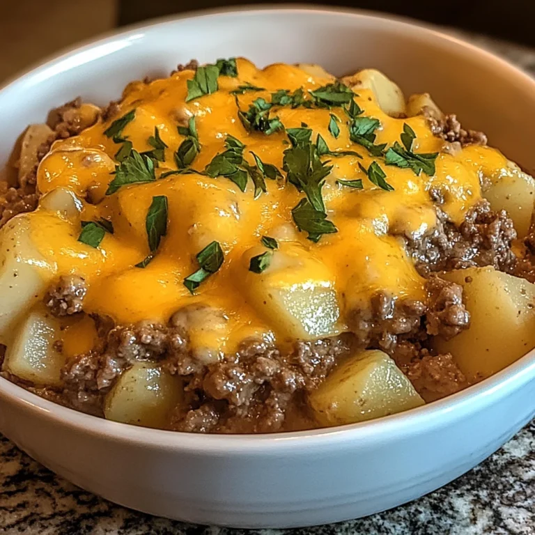 Crock-Pot Hamburger Potato Casserole 4 Servings Easy Delicious