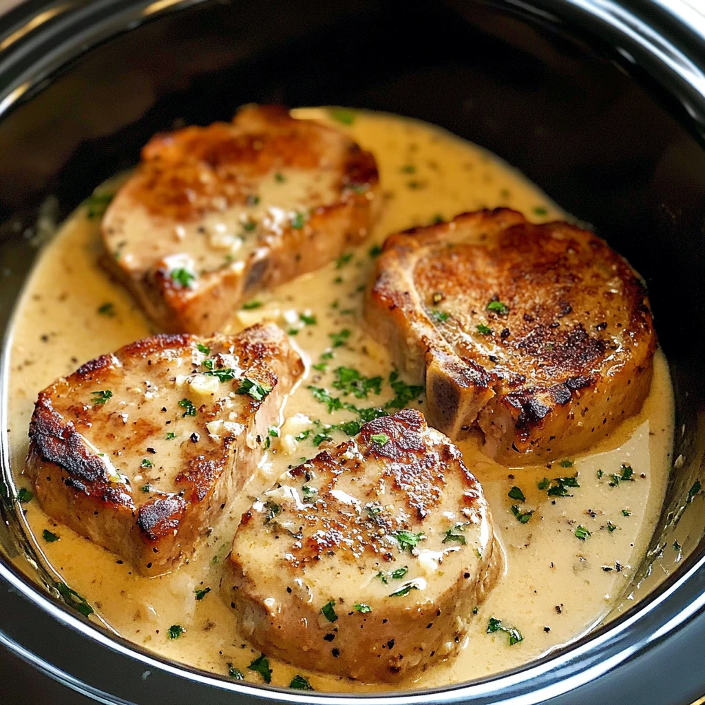 Crock Pot Pork Chops 4 Ingredients Easy Delicious