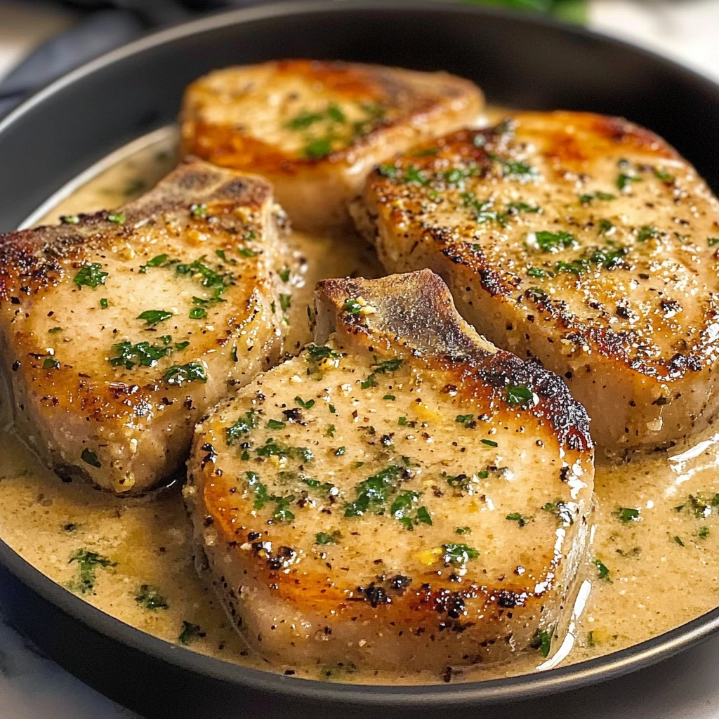Garlic Parmesan Pork Chops 4 Servings Easy Delicious
