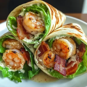 Grilled Shrimp Caesar Wraps 4 Servings Ultimate Delicious