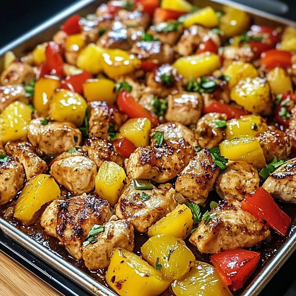 Hawaiian Chicken Sheet Pan 25 Minutes Easy Delicious
