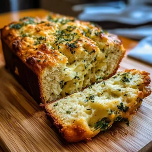 Herb & Cheese Quick Bread 5 Steps Easy Delicious