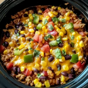 Irresistible Slow Cooker Taco Casserole 4 Servings Easy Delicious
