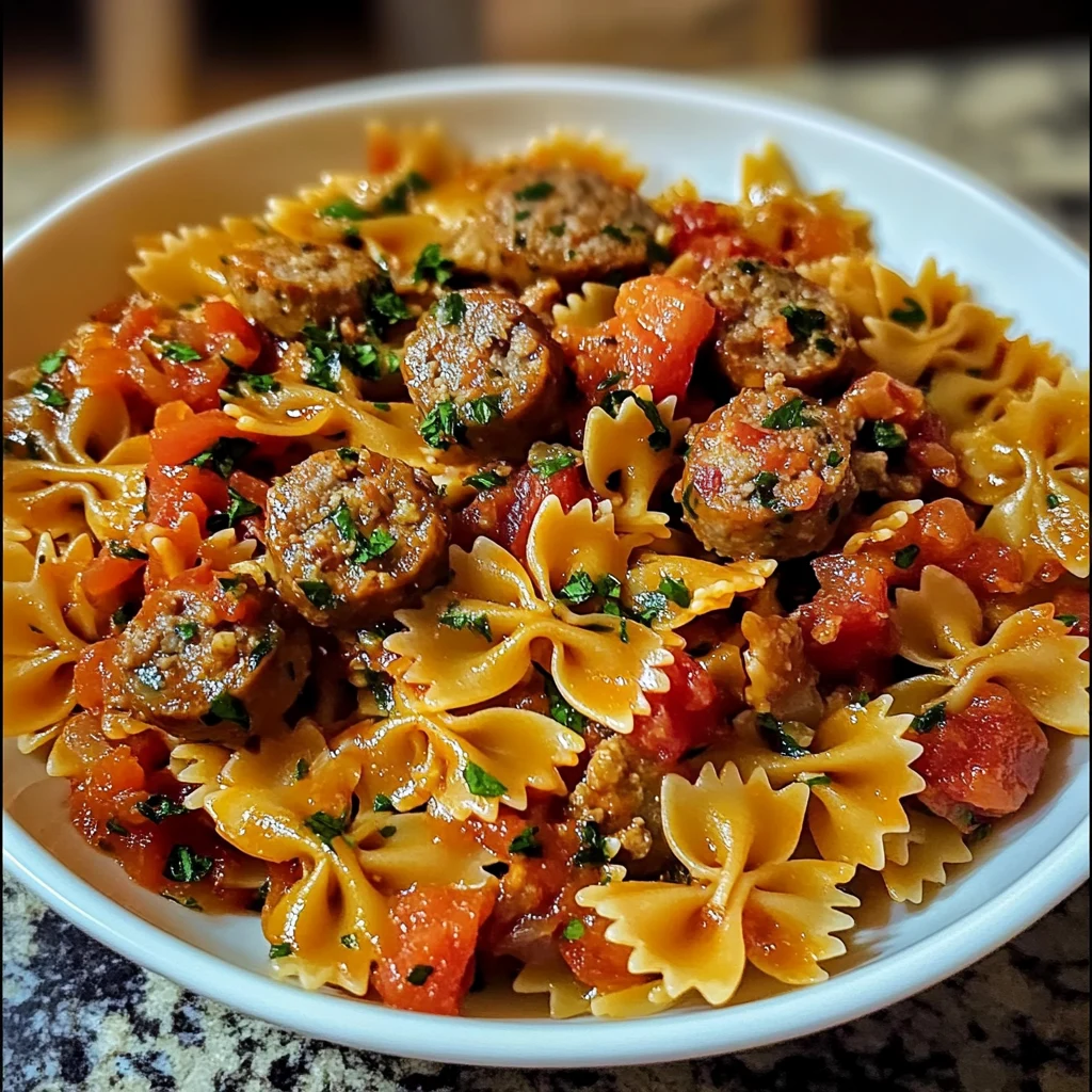 Italian Sausage with Bow Tie Pasta 30 Minutes Easy Delicious