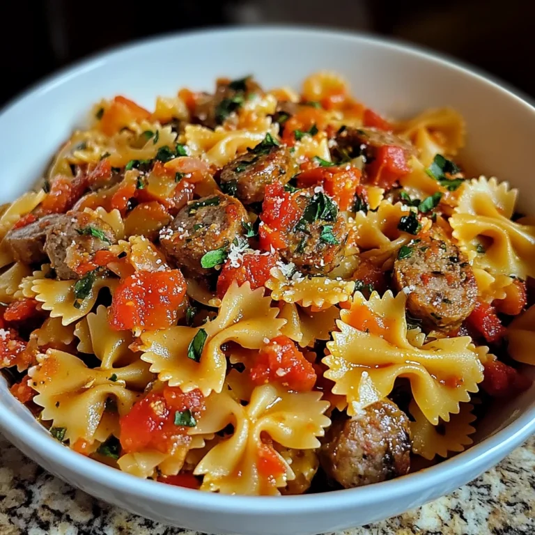 Italian Sausage with Bow Tie Pasta 30 Minutes Easy Delicious