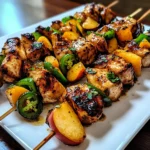 Jalapeno Peach Chicken Skewers 30 Minutes Easy Delicious
