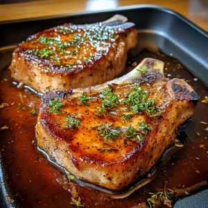Maple Mustard Baked Pork Chops 4 Servings Supreme Delicious