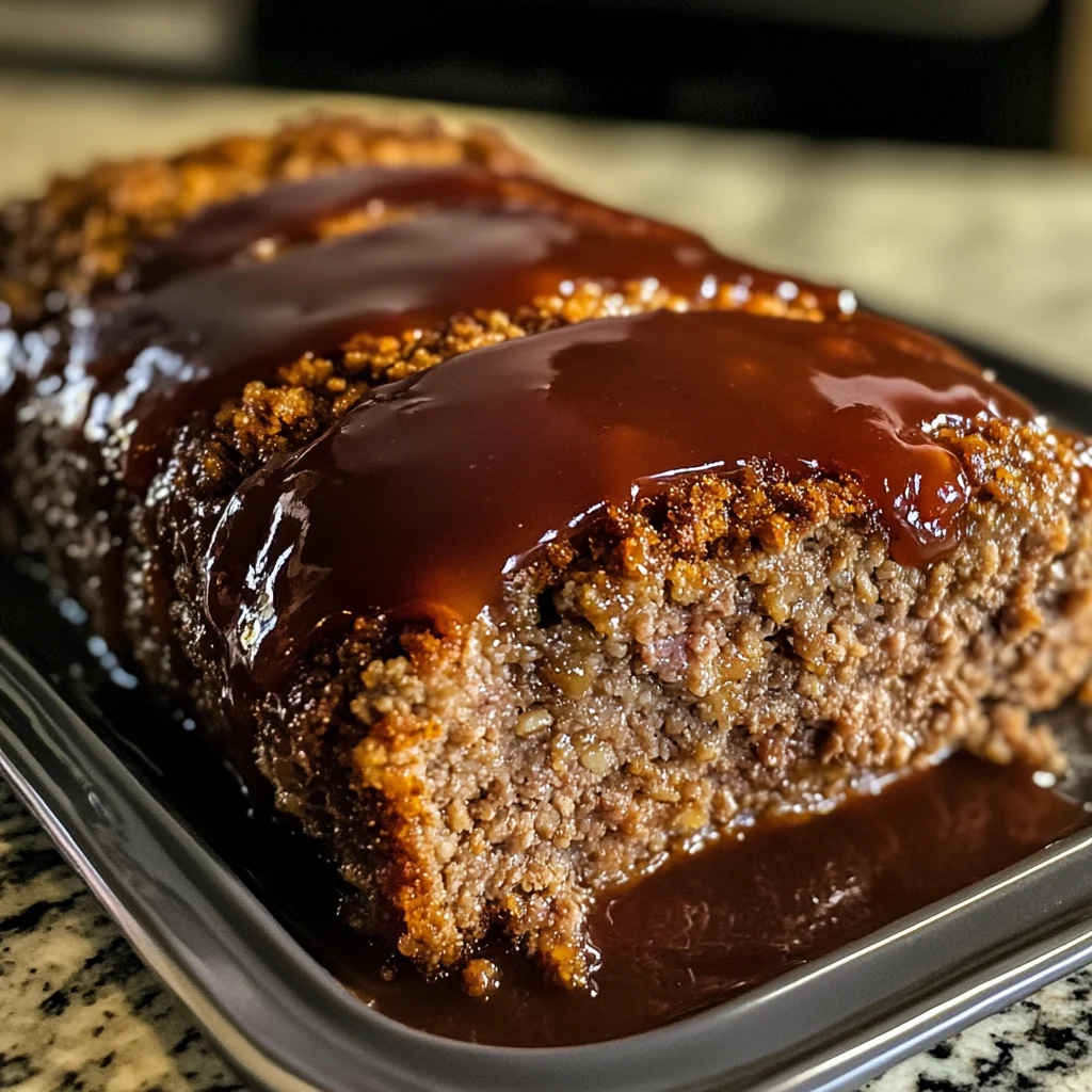 Meatloaf with Brown Sugar Glaze 4 Servings Easy Delicious